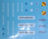 Pasi siirtokuva-arkki #9 Finnish military police SPOL