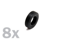 Truck Rubber Tyres (8kpl)  1/24