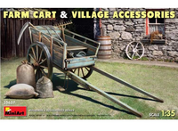 Farm Cart with Village Accessories  1/35
