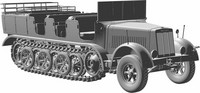 SdKfz 7 mtl. Zgkrwg. 8t with 6 Figures  1/35