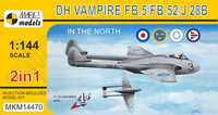 De Havilland Vampire FB.5/FB.52/J (Suomitunnukset)  1/144