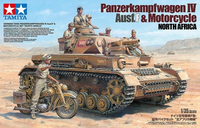 PzKpfw IV Ausf.F & Motorcycle, North Africa  1/35