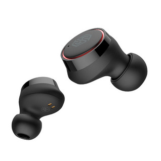Nillkin Liberty E1 TWS langattomat Bluetooth 5.0 nappikuulokkeet latauskotelolla - Väri : Musta / Punainen