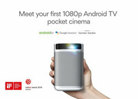 Xgimi MoGo PRO 1080P Android TV kannettava Projektori akulla.