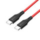 BlitzWolf® - 3A USB Type-C to Type-C data/latauskaapeli, pituus 0.9m