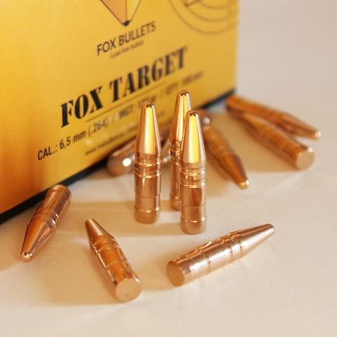 Fox Bullet TARGET  6.5mm. 123gr. 100kpl ! UUTUUS