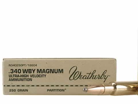 Weatherby .340 W.M. Magnum / 200grs