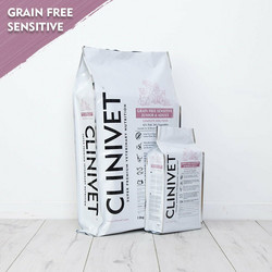 CLINIVET Grain Free Junior & Adult Sensitive Fish 12 kg - Viljaton kala-kasvis koiranruoka
