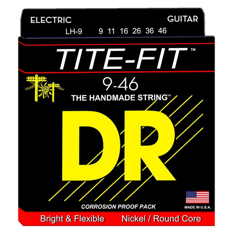 DR STRINGS TITE-FIT LH-9 (9-46) sähkökitaran kielisetti (uusi)