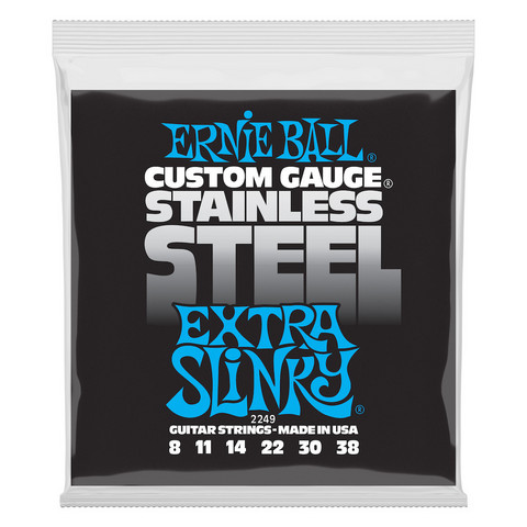 Ernie Ball EB-2249 Stainless Steel Extra Slinky 8-38 (uusi)