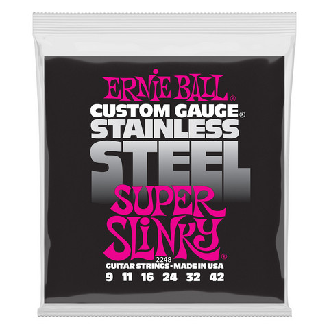 Ernie Ball EB-2248 Stainless Steel Super Slinky 9-42