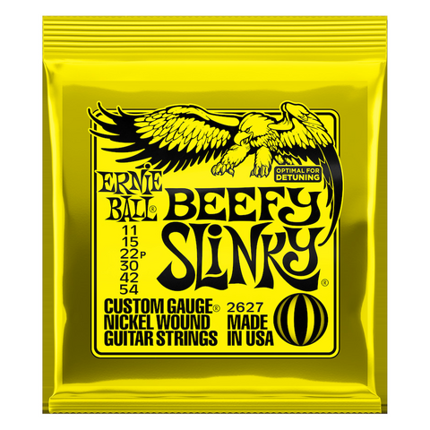 Ernie Ball EB2627 BEEFY SLINKY sähkökitaran kielet 11-54 (uusi)