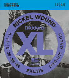 D'Addario Electric Guitar strings EXL115 011-049 (new)