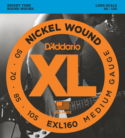 D'Addario Bass strings EXL160 50-105 (new)