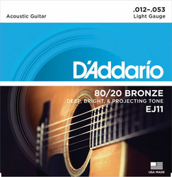 Acoustic Guitar strings  EJ11 012-53 bronze (new)