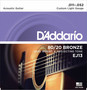 D'Addario EJ13 akustisen teräskielisen kielet 11-52 pronssi (uusi)