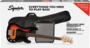 Squier Affinity Precision Bass bassopaketti (uusi)