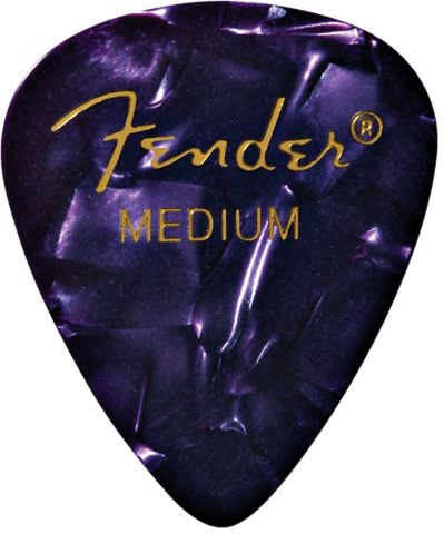 Fender 351 Shape Picks Medium Purple Moto 12-Pack (new)