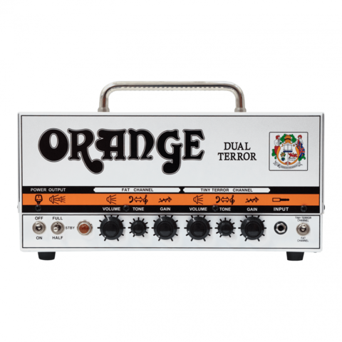 Orange Dual Terror Twin channel valve head kitaravahvistin (uusi)