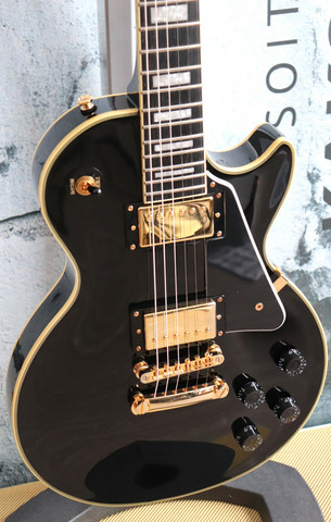 Epiphone LP Custom Pro Ebony 2018 + Case (used)