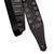 ESP Leather Grommet Black kitarahihna mustaa nahkaa (uusi)