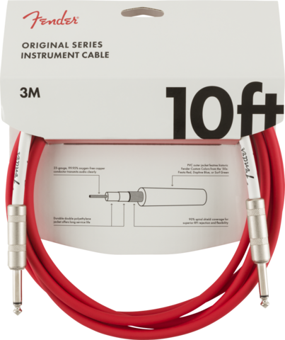 Fender Original Series -instrumenttijohto 3 m Fiesta Red  (uusi)