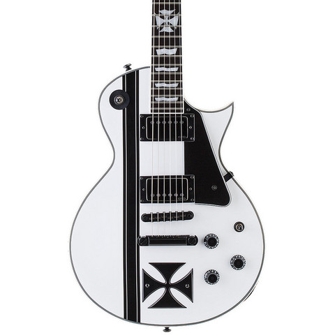 ESP LTD Iron Cross Snow White sähkökitara + case (uusi)