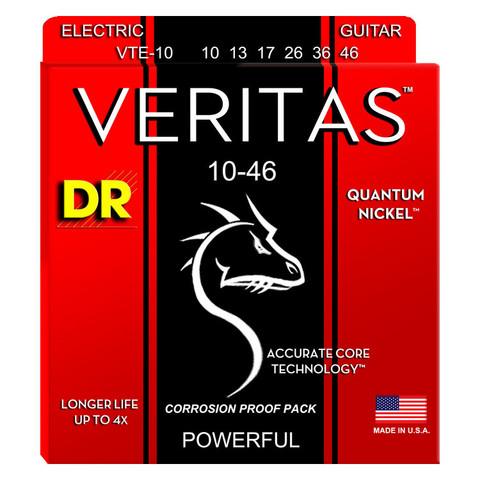 DR Strings Veritas VTE-10 (10-46) sähkökitaran kielisetti (uusi)