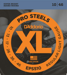 D'Addario XL EPS510 Pro Steels sähkökitaran kielet 10-46 (uusi)