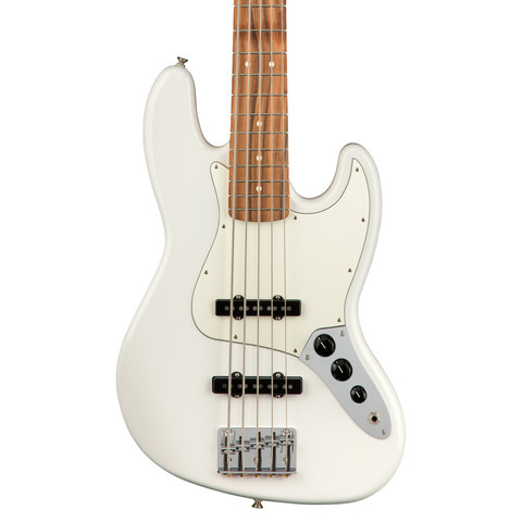 Fender Player Jazz Bass® V Polar White 5-kielinen sähköbasso (uusi)