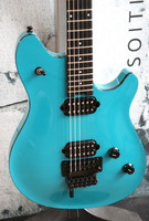 EVH Wolfgang Special QM -sähkökitara Miami Blue 2021 + laukku (käytetty)