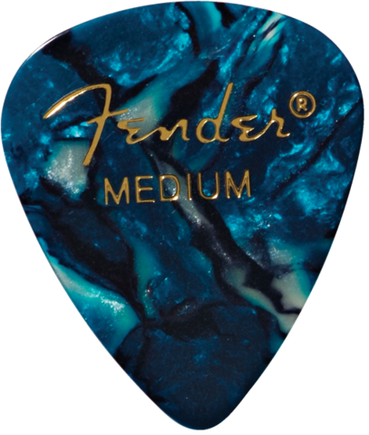Fender 351 Shape Picks Medium Ocean Turquoise 12-Pack (new)