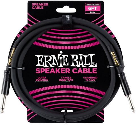 Ernie Ball EB-6072 Speaker Cable, 1,8M kaiutinjohto (uusi)
