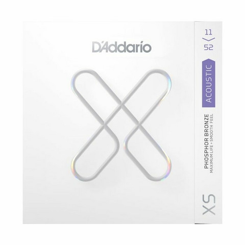 D'Addario Acoustic Guitar XS PB Custom Light 11-52 (new)