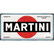 Kilpi 25 x 50 cm Martini - Logo White (uusi)
