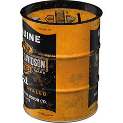 Säästölipas, tynnyri, Harley-Davidson Genuine Oil (UUSI)