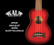 Kala Soprano Dolphin Bridge Redburst ukulele (new)