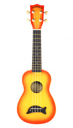 Kala Soprano Dolphin Bridge Orangeburst ukulele (new)