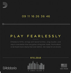 D'Addario NYXL sähkökitaran kielet 009-046 (uusi)