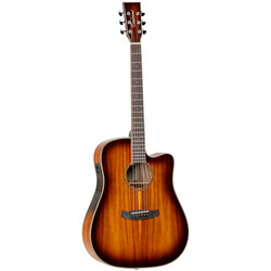 Tanglewood TW5 Koa Autumn Burst elektroakustinen kitara (uusi)