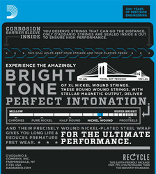 D'Addario XL sähkökitaran kielet EXL110 10-46 (uusi)