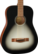 Fender FA-15 3/4-kokoinen WN Moonlight Burst akustinen kitara (uusi)
