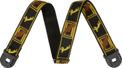 Fender Quickgrip Secure kitarahihna ruskea-musta-keltainen (uusi)