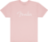 Fender® Spaghetti logo t-paita Shell Pink M-koko (uusi)