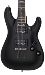 Schecter C-1 SGR Midnight Satin Black sähkökitara + gig bag (uusi)