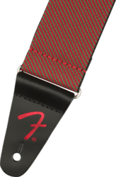Fender Weighless Festive Tweed Strap Green Red (new)
