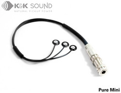 K&K Pure Mini Pickup teräskielisen akustisen kitaran mikrofoni (uusi)