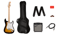 Squier Sonic Stratocaster 2-Color Sunburst sähkökitarapaketti (uusi)