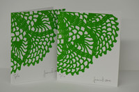 Pitsireuna - Taitettu kortti - vihreä