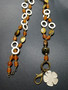 Brown flower kay chain